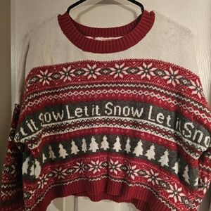 Jessica Simpson cropped sweater